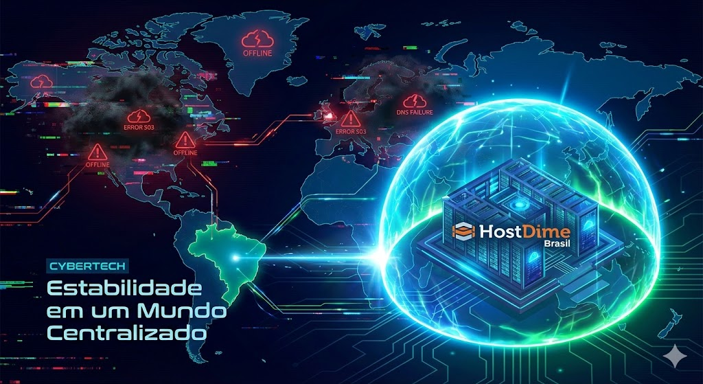 Por que as quedas da AWS, Azure e Cloudflare não afetam a HostDime?